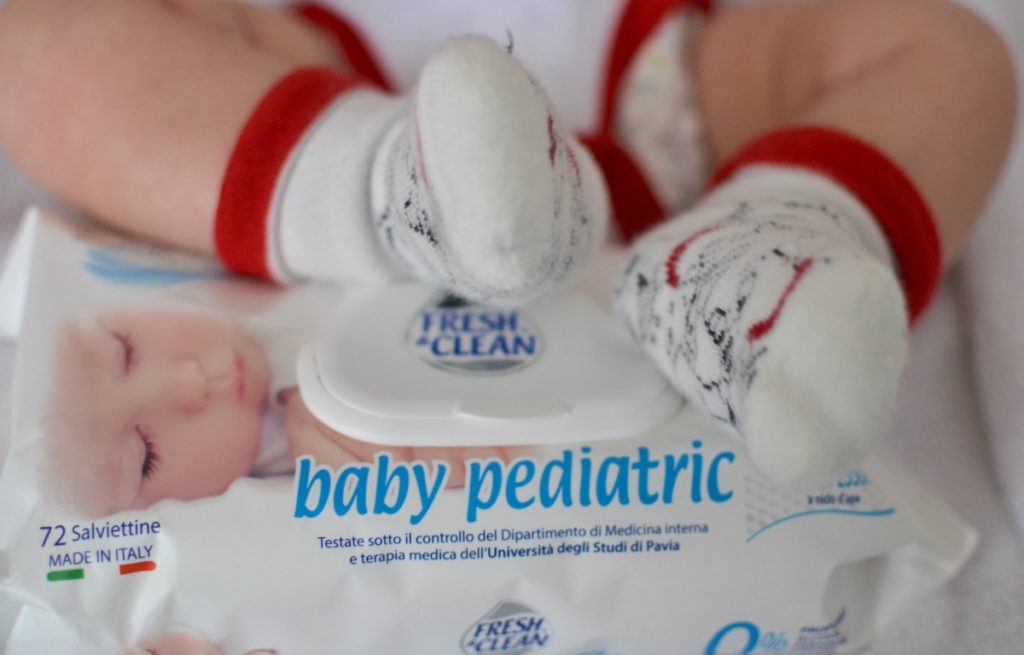 salviettine fresh & clean Baby Pediatric per la pelle dei neonati
